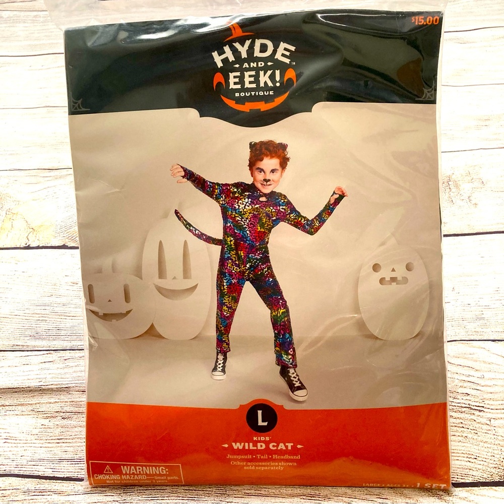 Hyde and Eek! Boutique Kids Wild Cat Costume NEW Large